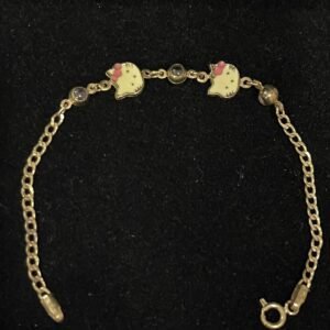 Златна гривна Hello Kitty